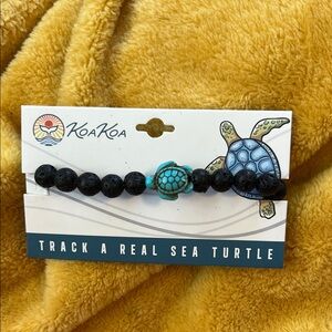 Black and Blue Turtle Kids Bracelet